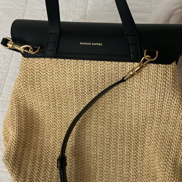 Mansur Gavriel Soft Lady Woven LeatherTrim Bag
Natural Black - Picture 5 of 5